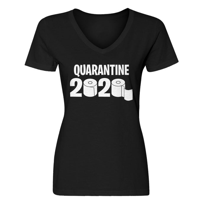 Womens 2020 Quarantine V-Neck T-shirt