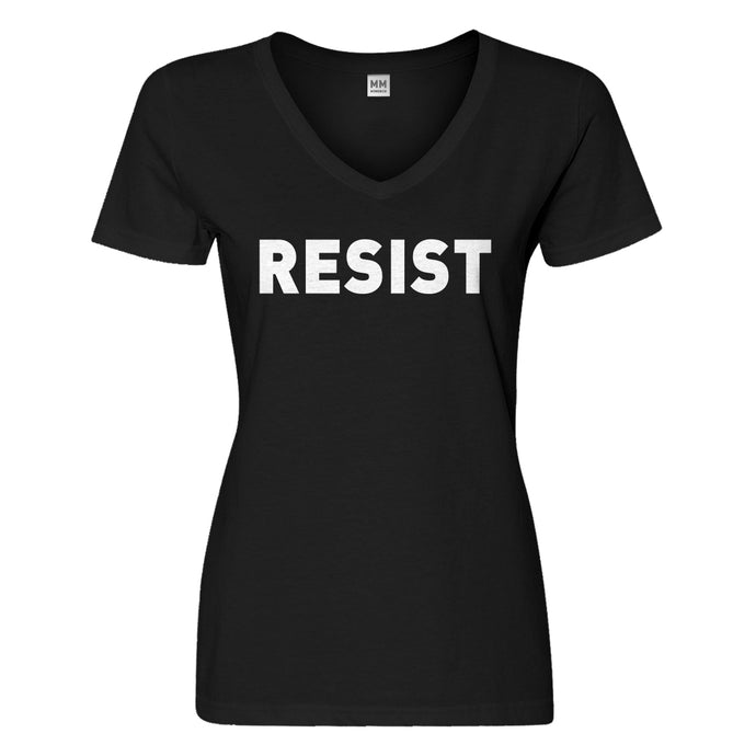 Womens Patriots Resist Vneck T-shirt