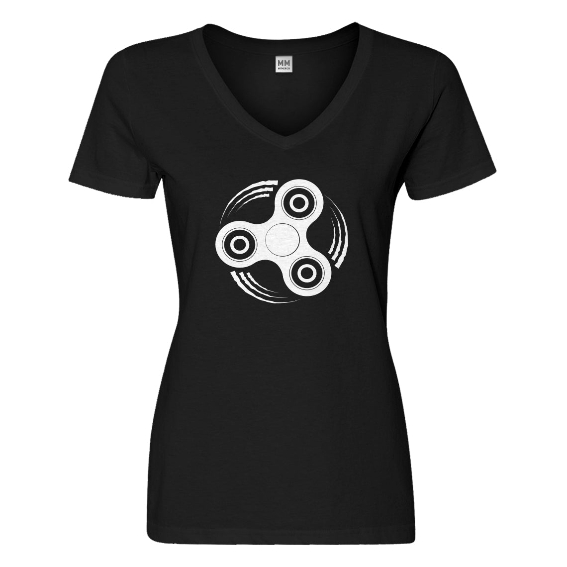 Womens Fidget Spinner Vneck T-shirt