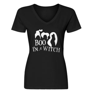 Womens Boo! I'm a Witch! V-Neck T-shirt