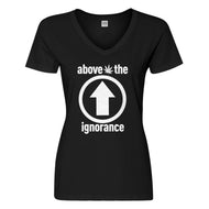 Womens Above the Ignorance Vneck T-shirt