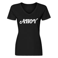 Womens Ahoy V-Neck T-shirt