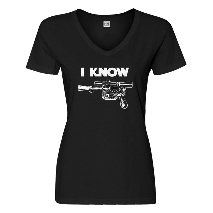 Womens I Know Vneck T-shirt