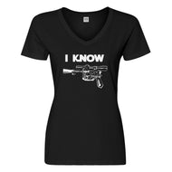 Womens I Know Vneck T-shirt