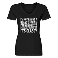 Womens Its Called a Tasting and It's Classy V-Neck T-shirt