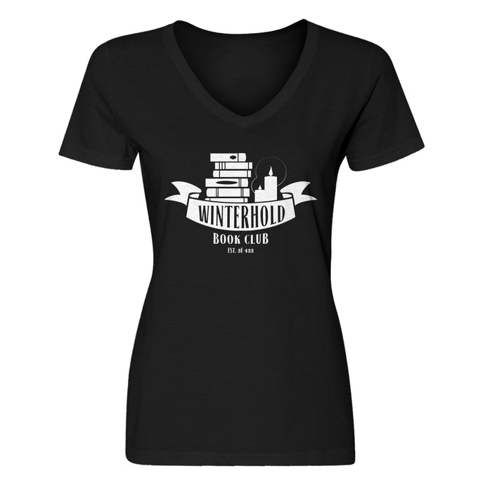 Womens Winterhold Book Club V-Neck T-shirt