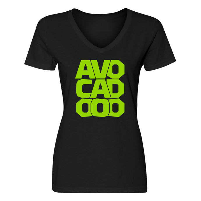 Womens Avocado Vneck T-shirt
