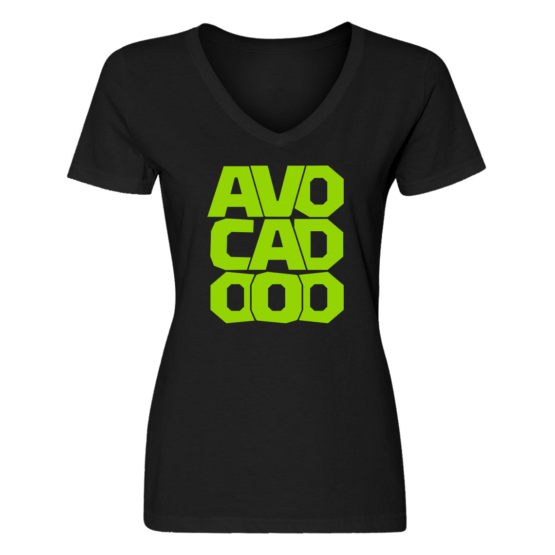 Womens Avocado Vneck T-shirt