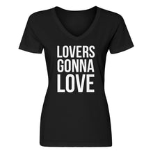 Womens Lovers Gonna Love V-Neck T-shirt