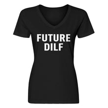 Womens FUTURE DILF V-Neck T-shirt