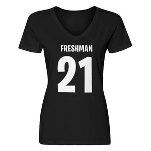 Womens Freshman 21 V-Neck T-shirt