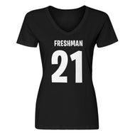 Womens Freshman 21 V-Neck T-shirt