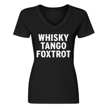 Womens WHISKY TANGO FOXTROT V-Neck T-shirt