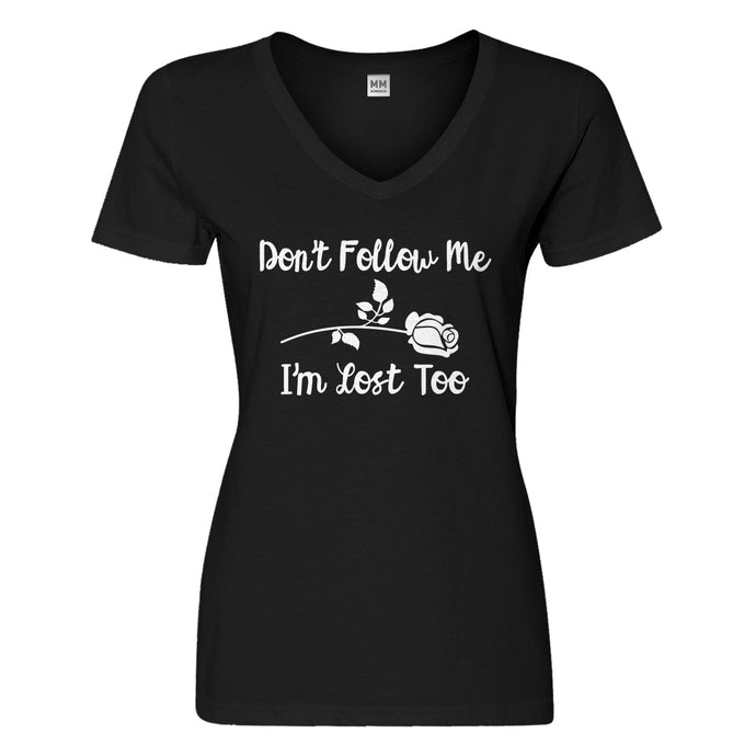 Womens I'm Lost Too Vneck T-shirt