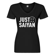 Womens Just Saiyan Vneck T-shirt