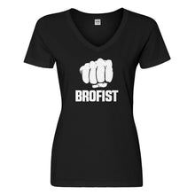Womens Brofist Vneck T-shirt