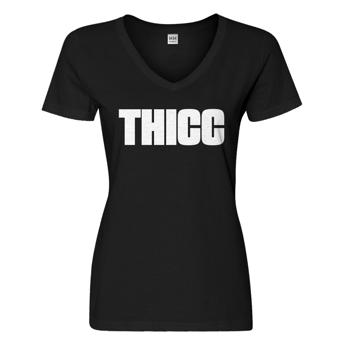 Womens THICC Vneck T-shirt