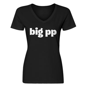 Womens big pp V-Neck T-shirt