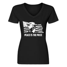Womens Peace is the Prize Vneck T-shirt