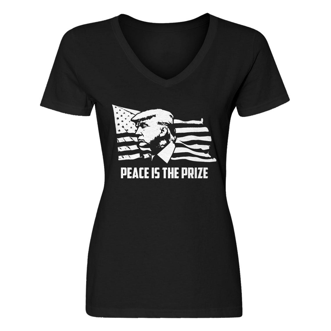 Womens Peace is the Prize Vneck T-shirt