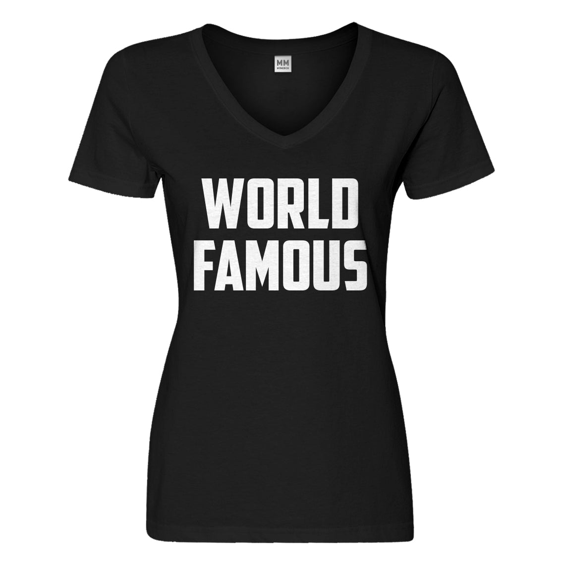 Womens World Famous Vneck T-shirt