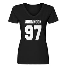 Womens Jung Kook 97 V-Neck T-shirt