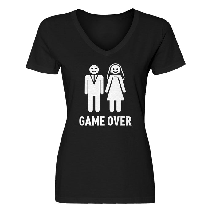 Womens Game Over V-Neck T-shirt