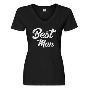 Womens Best Man Vneck T-shirt