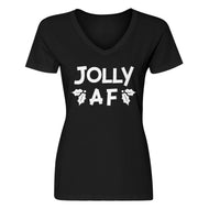 Womens Jolly AF V-Neck T-shirt