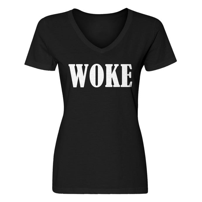 Womens Woke V-Neck T-shirt