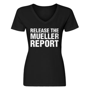 Womens Release the Mueller Report V-Neck T-shirt