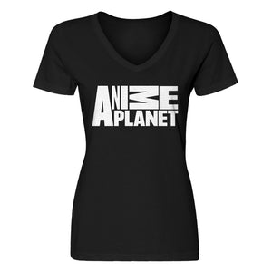 Womens Anime Planet V-Neck T-shirt