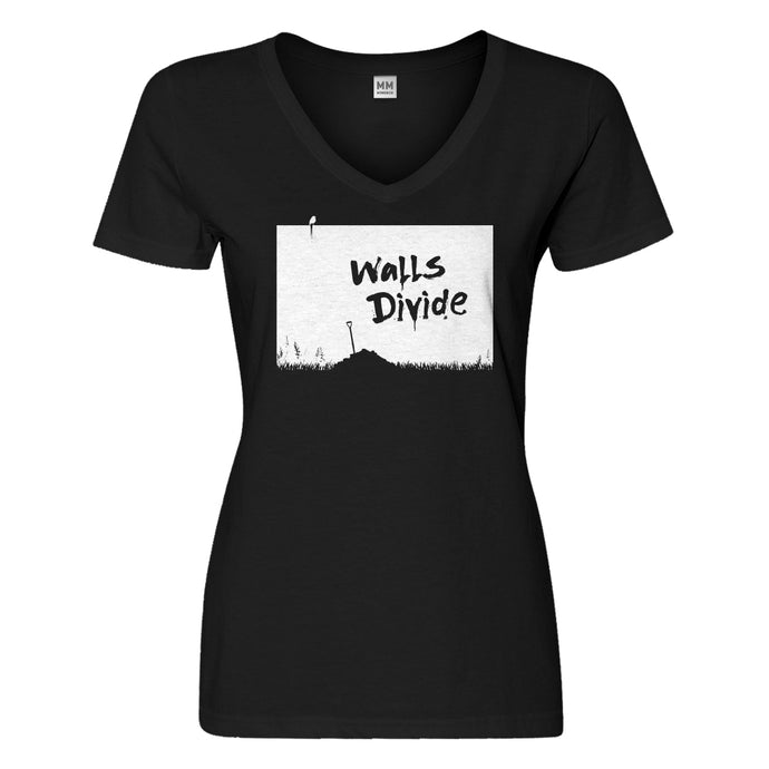 Womens Walls Divide Vneck T-shirt