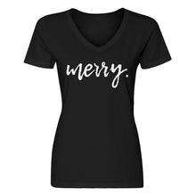 Womens Merry. V-Neck T-shirt