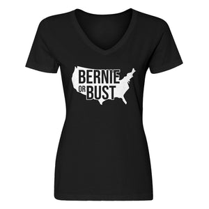 Womens Bernie or Bust V-Neck T-shirt