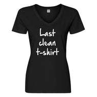 Womens Last Clean Tshirt Vneck T-shirt