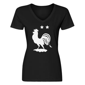 Womens France Wins the Cup! V-Neck T-shirt