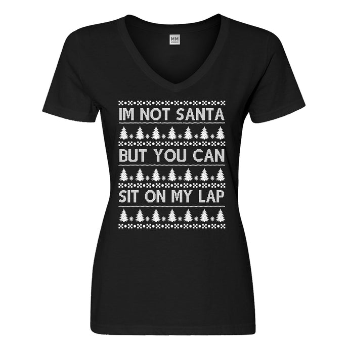 Womens Im Not Santa Vneck T-shirt