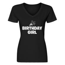 Womens Birthday Girl V-Neck T-shirt