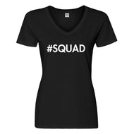 Womens Hashtag Squad Vneck T-shirt