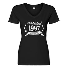 Womens Established 1997 Vneck T-shirt