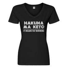 Womens Hakuna Ma Keto Vneck T-shirt