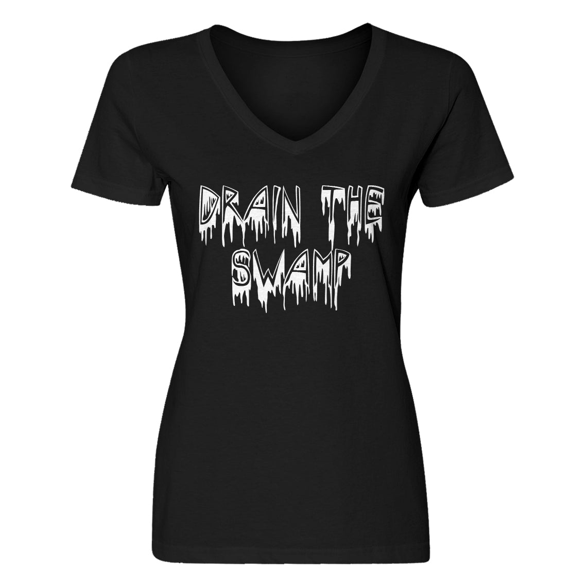 Womens Drain the Swamp Vneck T-shirt