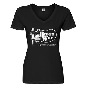 Womens Brad's Wife Vneck T-shirt