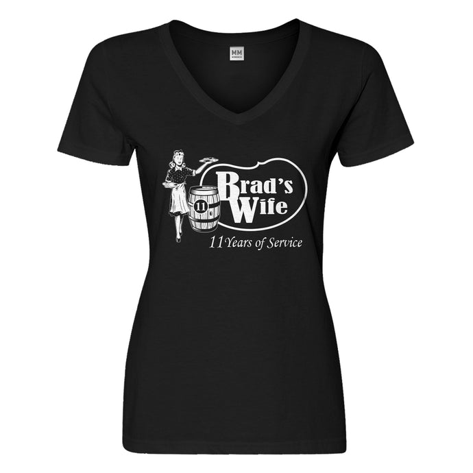 Womens Brad's Wife Vneck T-shirt