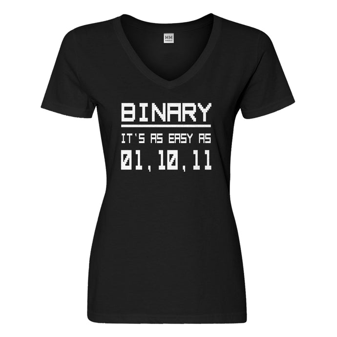 Womens Binary Vneck T-shirt