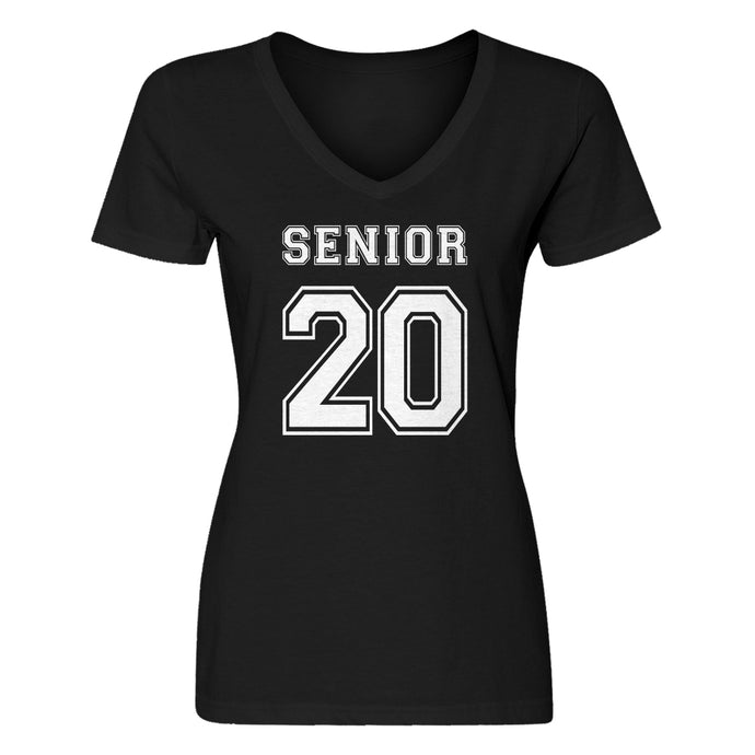 Womens Senior 2020 Vneck T-shirt