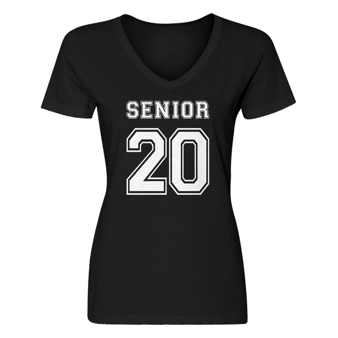 Womens Senior 2020 Vneck T-shirt