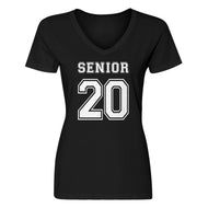 Womens Senior 2020 Vneck T-shirt