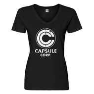 Womens Capsule Corp Vneck T-shirt